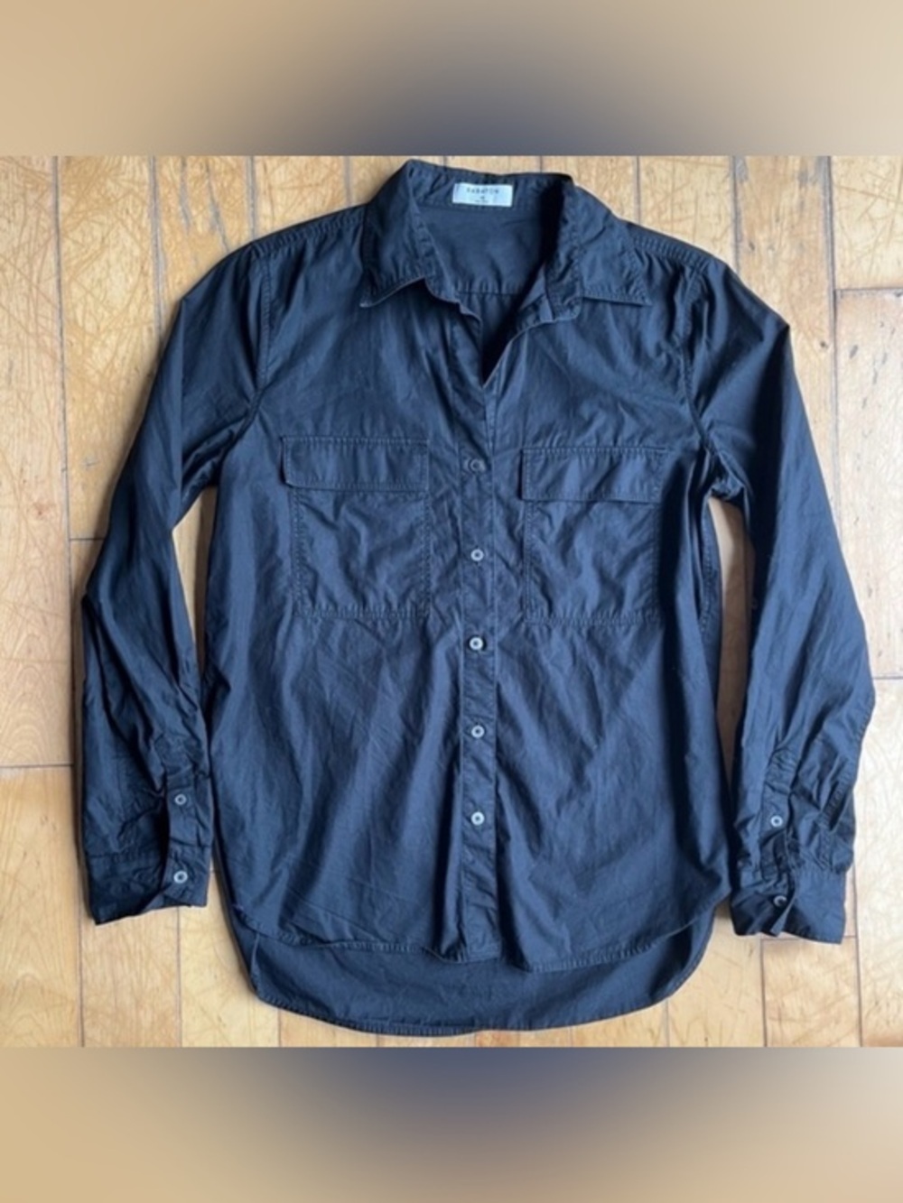 Babaton Aritzia Classic Black Button-Down Blouse Size XS